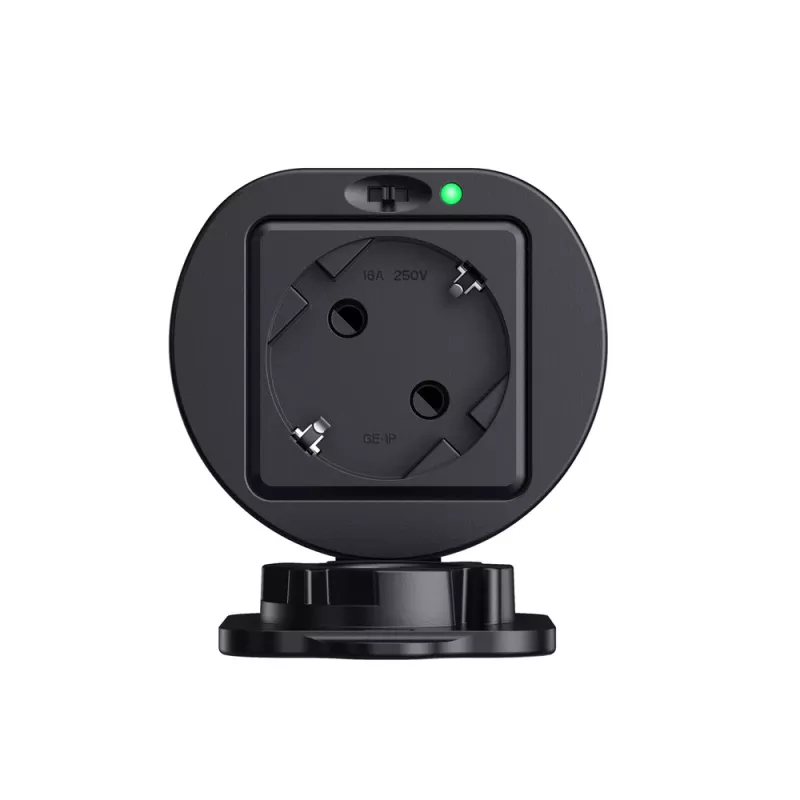 HURTEL V2L-adapter Type 2 naar Schuko 3500W met vermogensweergave en tas - Zwart