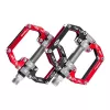 ROCKBROS 2010-12SBKR Aluminium platformpedalen met afgedichte lagers - Zwart/Rood
