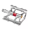 ROCKBROS JT410 4.10 Vlakke platformfiets pedalen met 4 lagers - Zilver