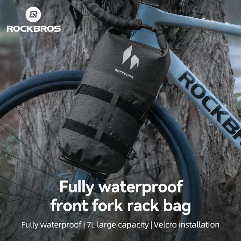ROCKBROS AS-156 Waterdichte fiets vorktas 7L Zwart