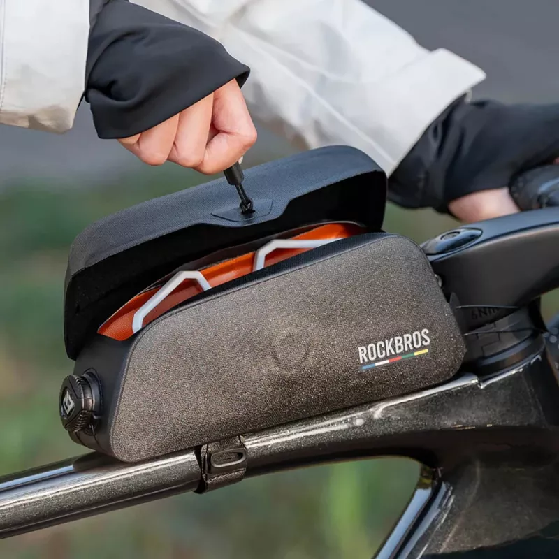 Rockbros AS-134 ROAD TO SKY Waterdichte fiets frametas 0,6L - Zwart