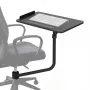 Maclean MC-139 zwarte bureaustoel toetsenbordlade 66x30cm, max. 5kg