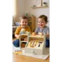PROMIS houten kassa voor kinderen – rollenspel winkelkassa met speelgeld, scanner & creditcard