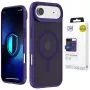 3MK Smoke MagCase paars voor Apple iPhone 15 Pro Max – doorschijnende MagSafe-achterkant hoes