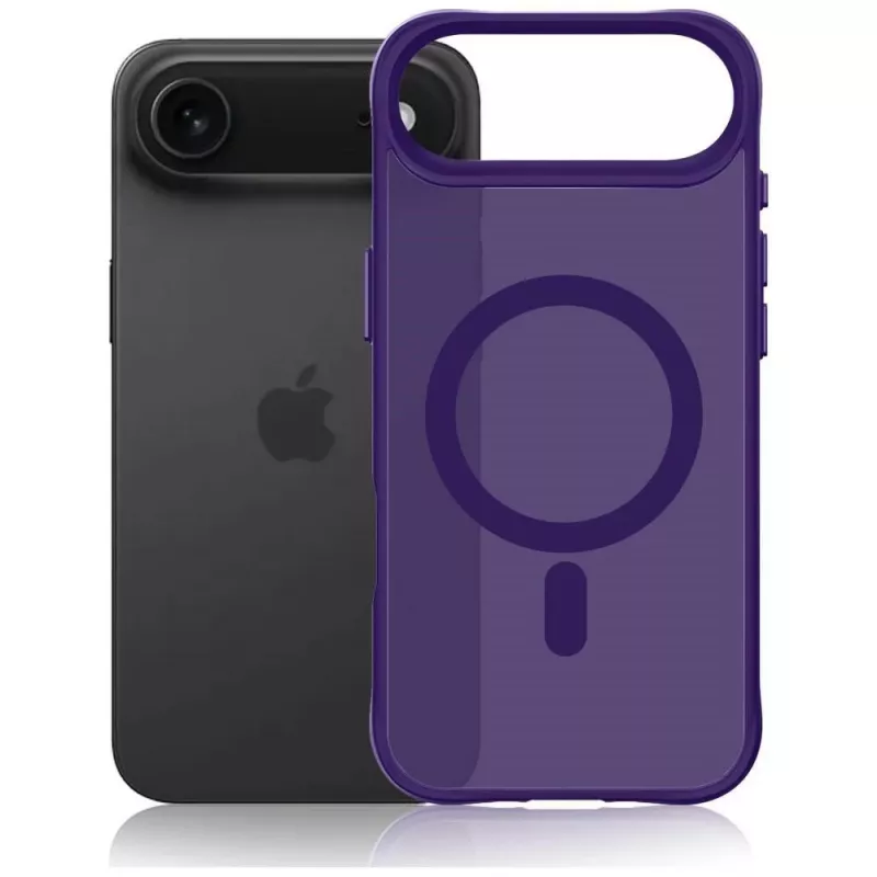 3MK Smoke MagCase paars voor Apple iPhone 15 Pro Max – doorschijnende MagSafe-achterkant hoes
