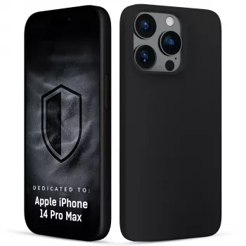 3MK PROTECTION Hardy Mellow hoes voor Apple iPhone 14 Pro Max - zwart, flexibel TPU, valbescherming