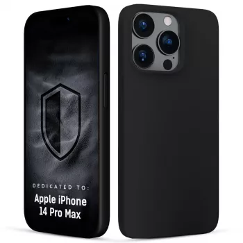 3MK PROTECTION Hardy Mellow hoes voor Apple iPhone 14 Pro Max - zwart, flexibel TPU, valbescherming