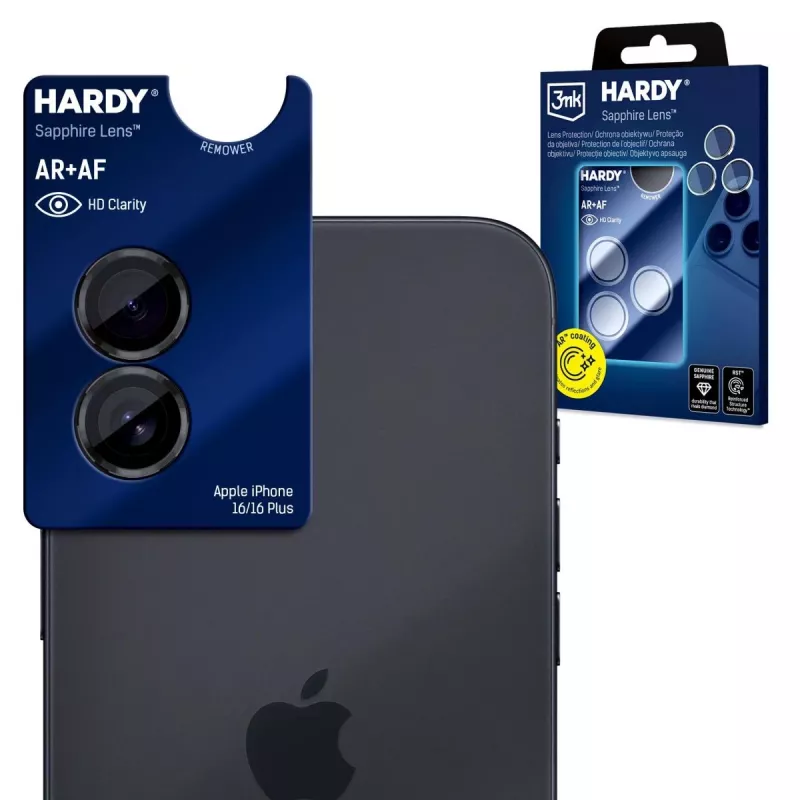3MK PROTECTION Apple iPhone 16/16 Plus/17 - 3mk Hardy Sapphire lens