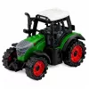 LEAN TOYS landbouwtrekker met houttransporter, terugtrekmotor, balen, 35 cm