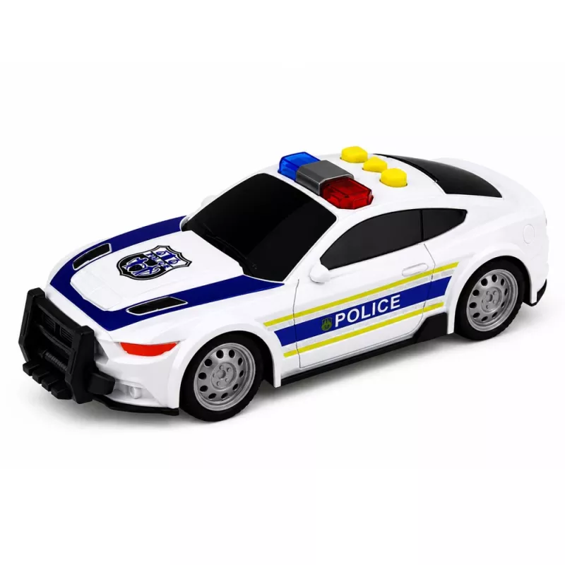 LEAN TOYS politieset helikopter motor politieauto lichten geluiden 1:32