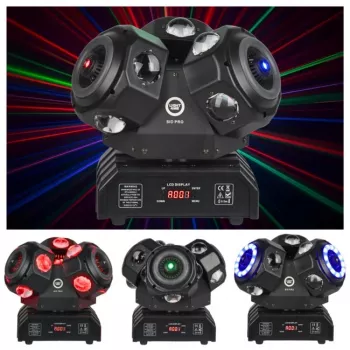 LIGHT4ME SID PRO 5-in-1 moving-head met beam-, wash-, strobe-, laser- en gobo-effecten