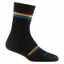 Darn Tough dames Prism Micro Crew Lightweight Cushion sokken - zwart