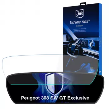 3MK PROTECTION TechWrap matte beschermfolie voor het instrumentenpaneel voor Peugeot 308 SW GT Exclusive