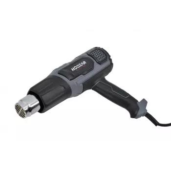 HOOZAR 2000W heteluchtpistool met instelbare temperatuur, LCD-display, 4 mondstukken en draagkoffer
