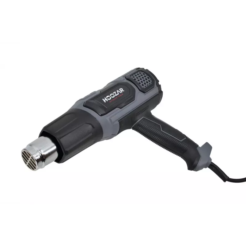 HOOZAR 2000W heteluchtpistool met instelbare temperatuur, LCD-display, 4 mondstukken en draagkoffer