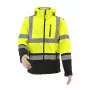 AWTOOLS softshelljack T3 met hoge zichtbaarheid, reflecterend, zwart, maat S