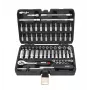AWTOOLS 63-delige 1/4 inch dopsleutelset BLACK LINE met ratel, bits en koffer