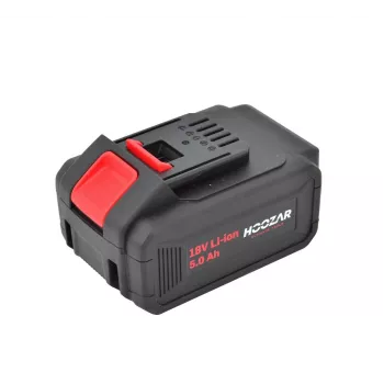 Hoozar 18V 5.0Ah lithium-ion slide-on accupack BP50 met LED-laadindicator