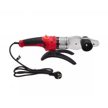 AWTOOLS 2000W kunststof buislaseenheid voor PVC PP PE PB PVDF PPR 20-63mm met 6 PTFE-mondstukken, standaard, snijgereedschap, handschoenen, koffer