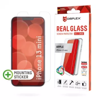 E.V.I Displex Real Glass + Hoesje voor Apple iPhone 13 mini