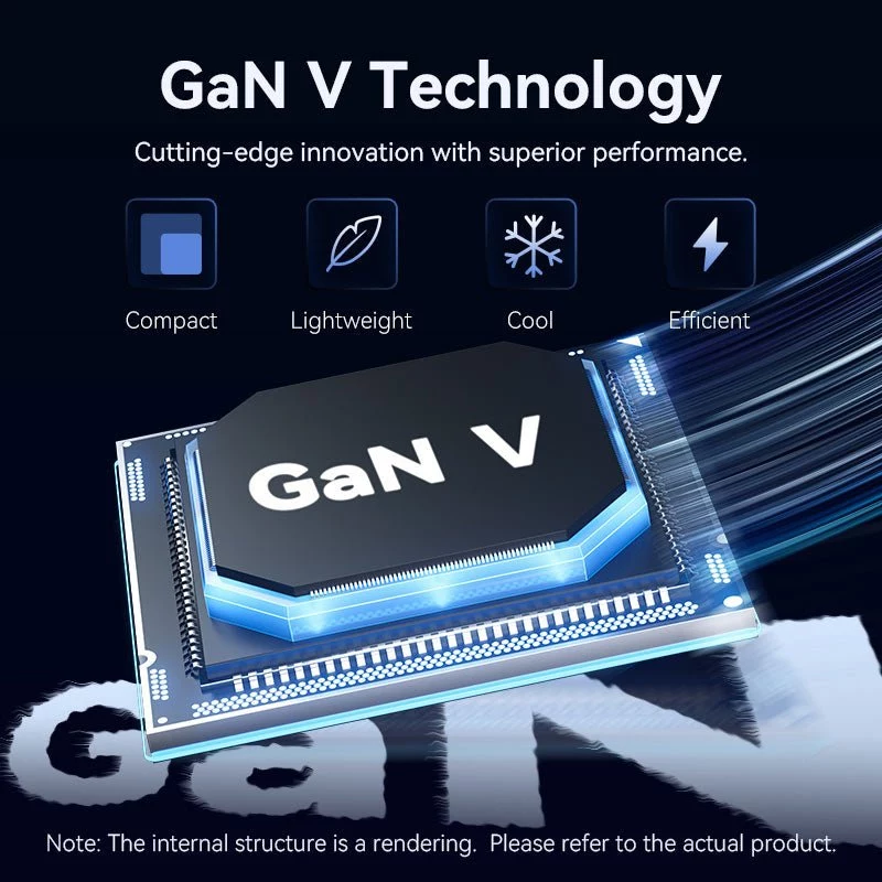 VENTION GaN 90W dual-USB-C wandlader (45W+45W) - zwart
