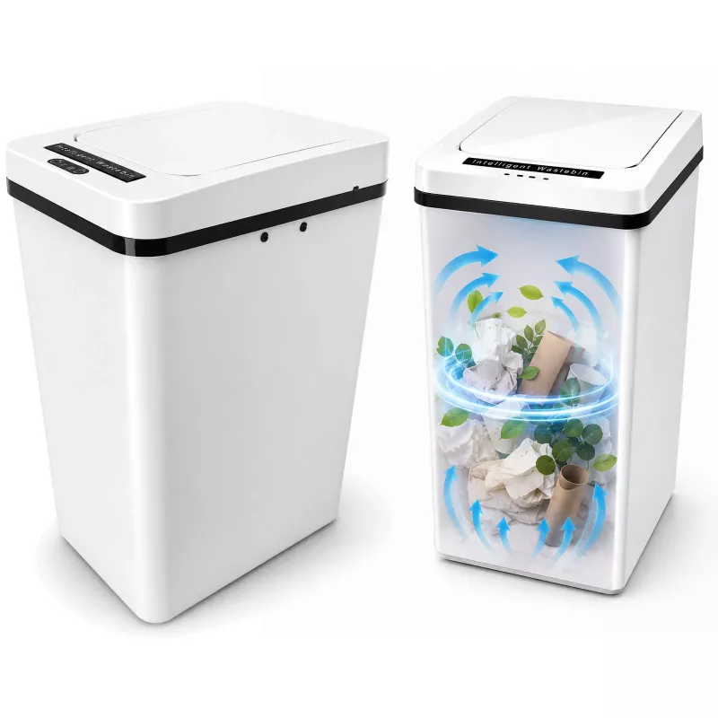 MOZOS FH-2 witte automatische sensor-prullenbak 35L