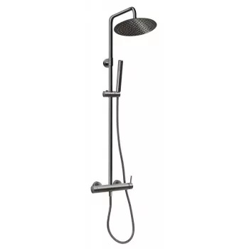 FERRO Ciriculus thermostatische doucheset in gunmetal