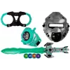 LEAN TOYS Space Knight rollenspel-set met lichtzwaard, masker en handboeien