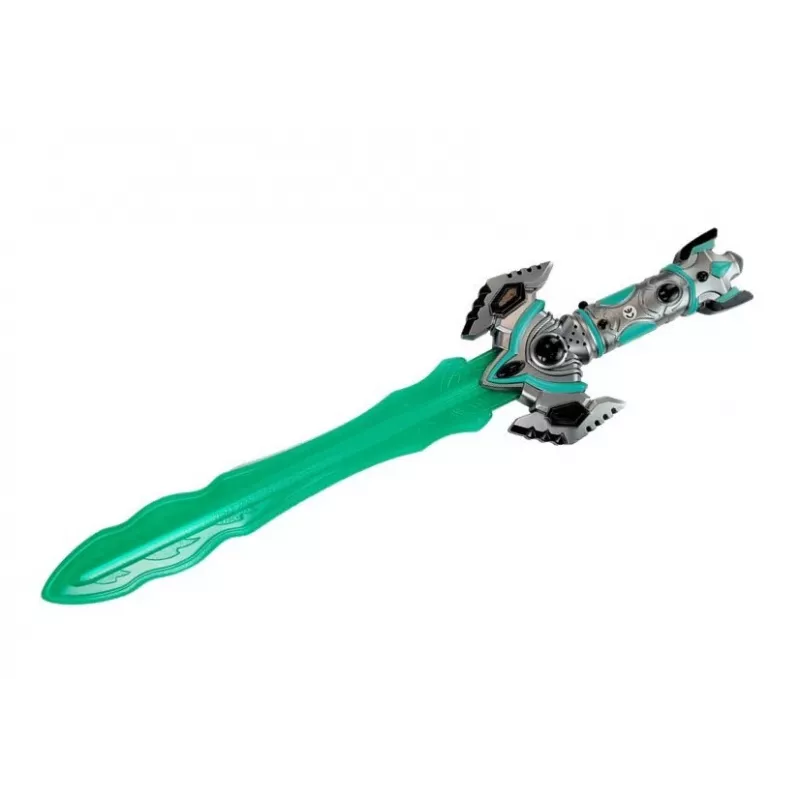 LEAN TOYS Space Knight rollenspel-set met lichtzwaard, masker en handboeien