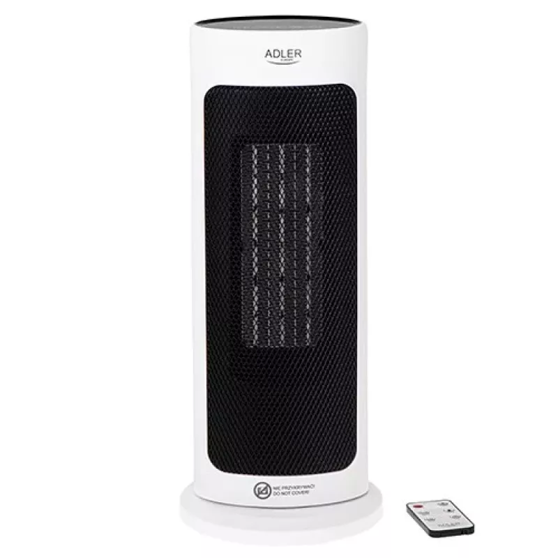 Adler AD 7738 keramische heteluchtverwarming 2000W met afstandsbediening, wit