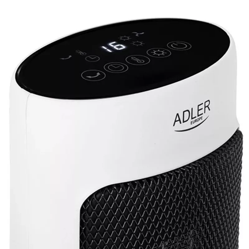 Adler AD 7738 keramische heteluchtverwarming 2000W met afstandsbediening, wit