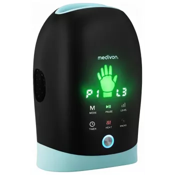 MEDIVON Hand Max hand- en polsmassageapparaat met warmte, zwart