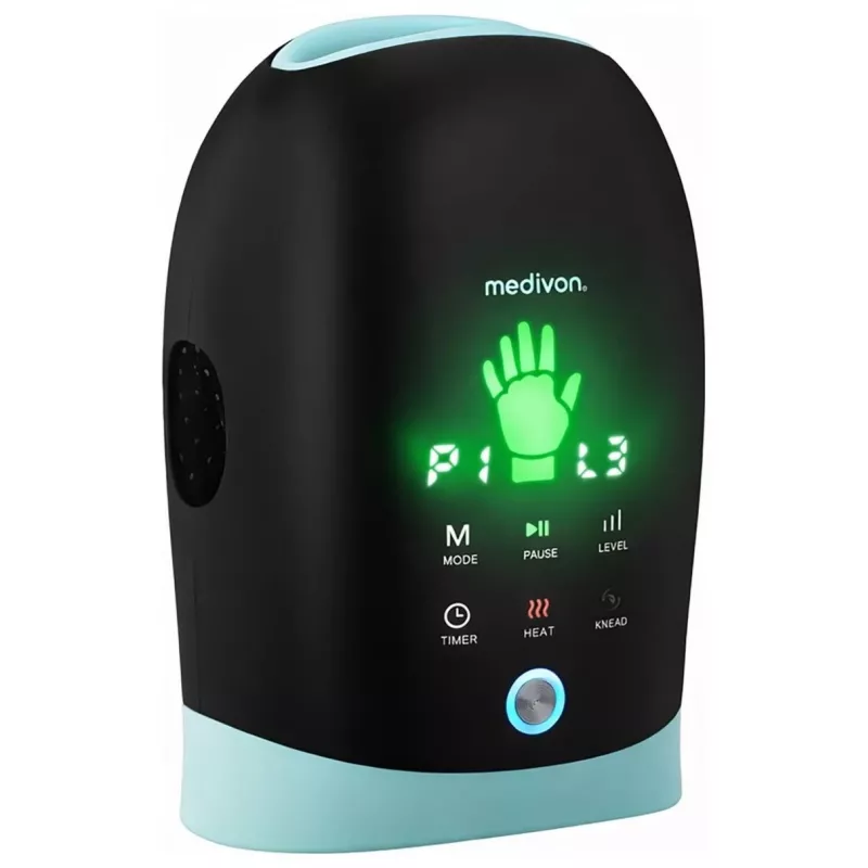 MEDIVON Hand Max hand- en polsmassageapparaat met warmte, zwart