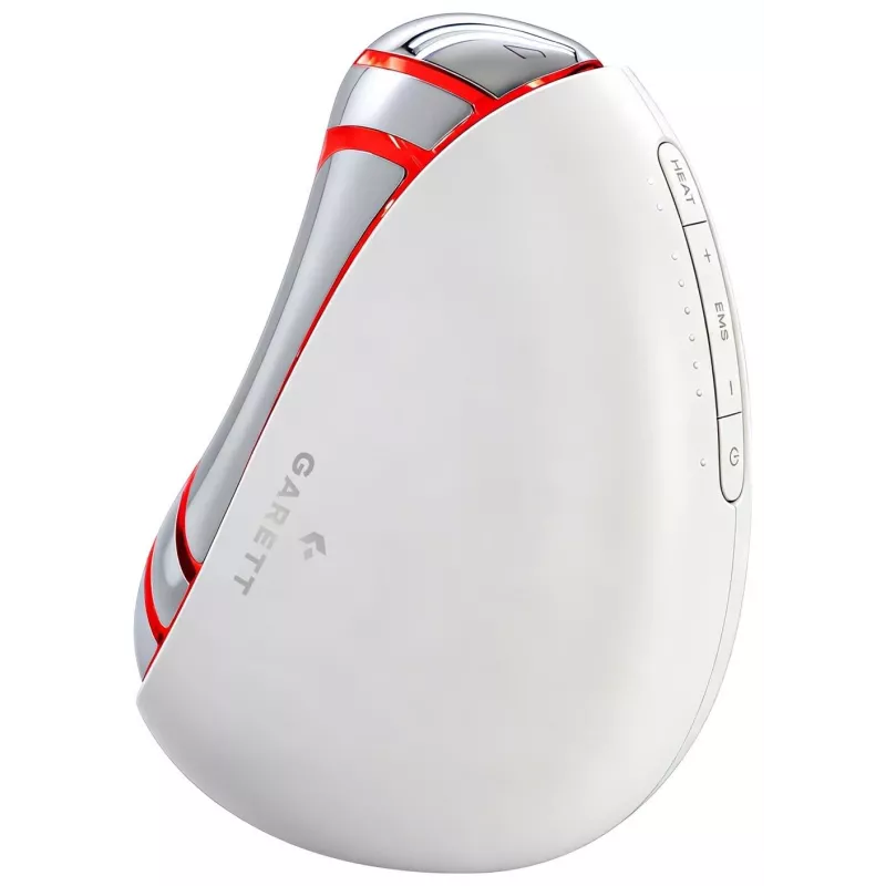 Garett Beauty Glow Stone wit – elektronische gezichtsmassager met warmte en vibratie