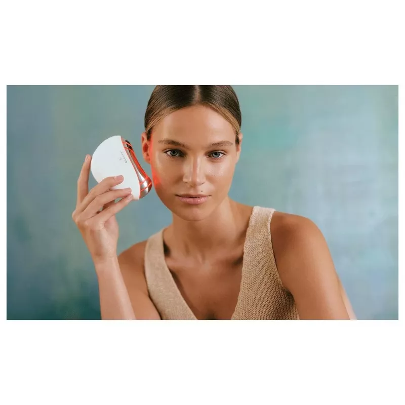 Garett Beauty Glow Stone wit – elektronische gezichtsmassager met warmte en vibratie