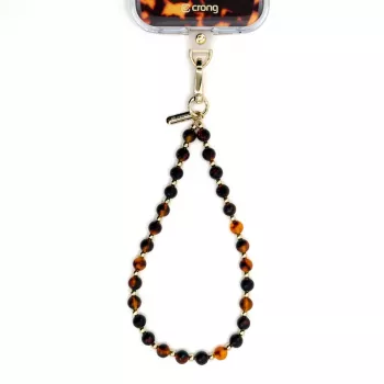 Crong Phone Charm lanyard - schildpadpatroon kralenkoord