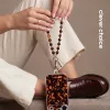 Crong Phone Charm lanyard - schildpadpatroon kralenkoord