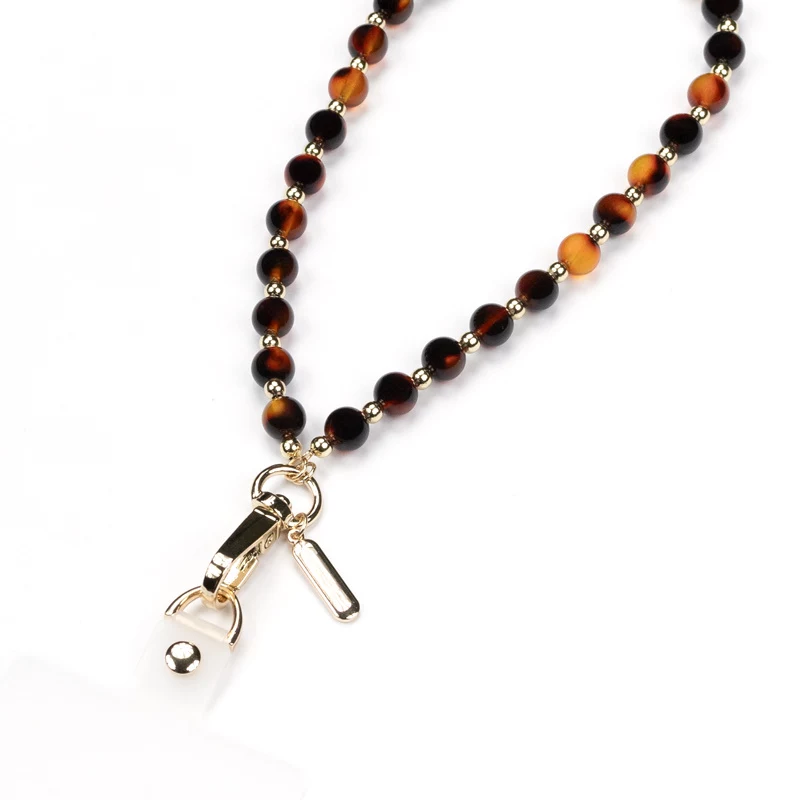 Crong Phone Charm lanyard - schildpadpatroon kralenkoord