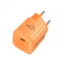 Crong NEO GaN-oplader 40W USB-C PD 3.2 met AVS (oranje)