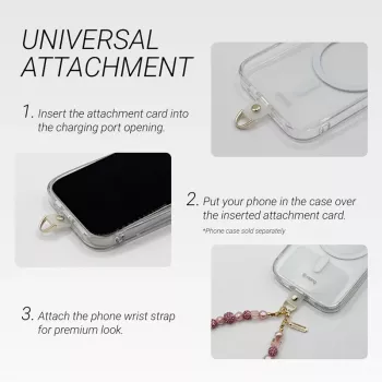 Crong telefoonhanger lanyard - gouden strik