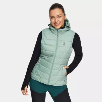 Alpinus Monza dames hardloopvest, mint, maat M - sneldrogend, ademend, licht