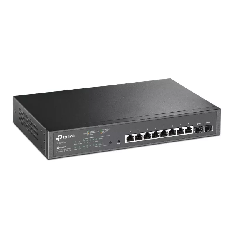 TP-Link JetStream 10-poorts Gigabit Smart PoE-switch met 8-poorts PoE+