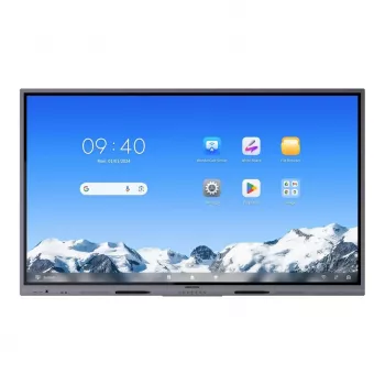Hikvision DS-D5C75RB/A2L 75 inch 4K interactief display, Android 14 (op te waarderen naar 16 EDLA), 40-punts IR-touch, 8GB RAM, 128GB opslag, Wi-Fi 6, Bluetooth 5.2, 3x HDMI, USB-C, 2x15W luidsprekers, 8-microfoon-array, VESA 800x400