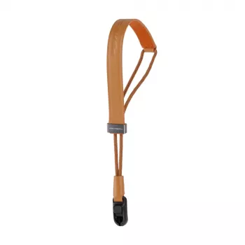 PGYTECH vintage karamelbruine camerahandriem met snelsluiting