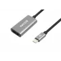 Accura USB-C naar HDMI 4K 60Hz adapterkabel M/F 0,23m