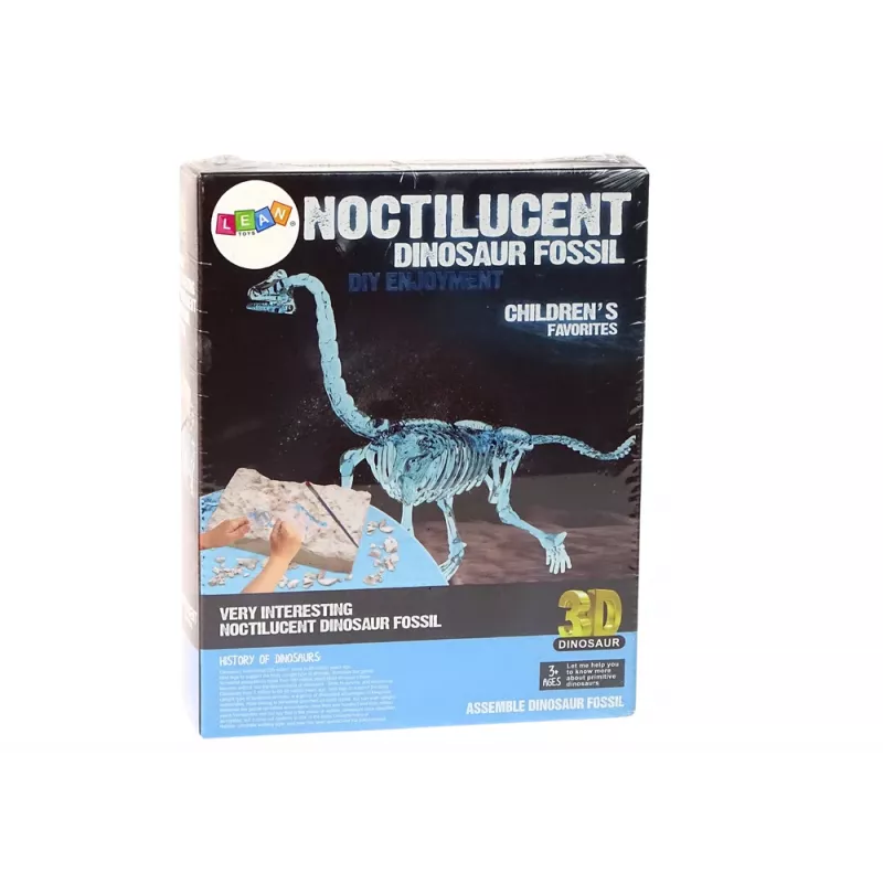 LEAN TOYS Archeologie-opgravingsset dinosaurussskelet 3D Brachiosaurus hologram