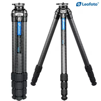 Leofoto LS-284CEX carbon fiber Ranger leveling statief met geïntegreerde waterpasbasis