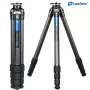 Leofoto LS-284CEX carbon fiber Ranger leveling statief met geïntegreerde waterpasbasis