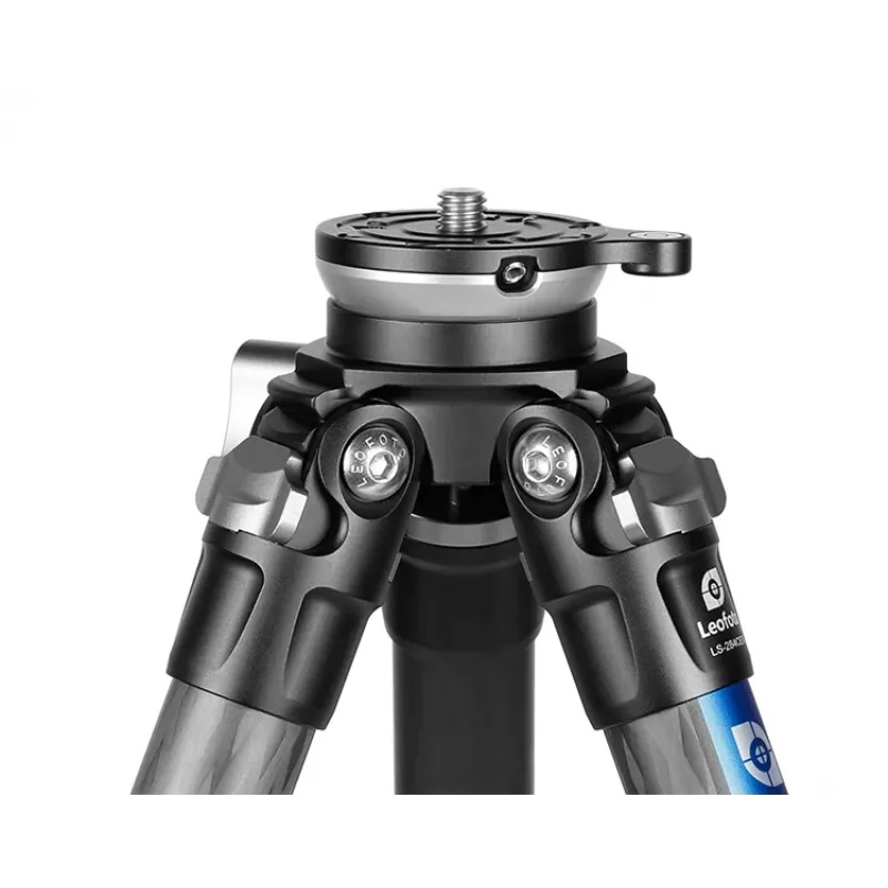 Leofoto LS-284CEX carbon fiber Ranger leveling statief met geïntegreerde waterpasbasis
