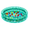 Bestway 51141 opblaasbaar tuinzwembad met 50 ballen, transparant met stippen, 91 cm